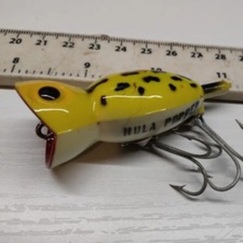 TOP QUALITY,OLD SCHOOL,FRED ARBOGAST-HULA POPPER- BASS,TROUT FISHING LURE