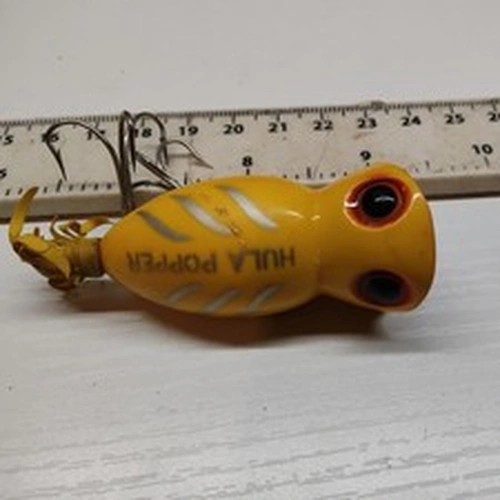 TOP QUALITY,OLD SCHOOL,FRED ARBOGAST-HULA POPPER- BASS,TROUT FISHING LURE