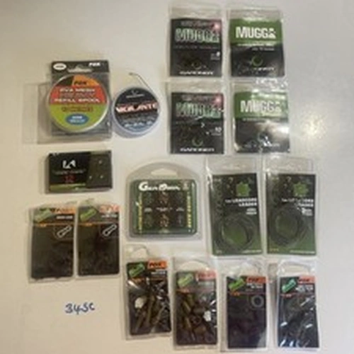 Gardner Fox Coarse Fishing Tackle Job Lot Hooks Speed Links Leader PVA Mesh Etc