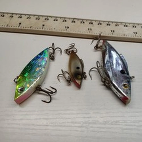 3×OLD SCHOOL,BILL LEWIS & CORDELL-RATTLIN' VIBE--BASS ,TROUT,PIKE  FISHING LURES