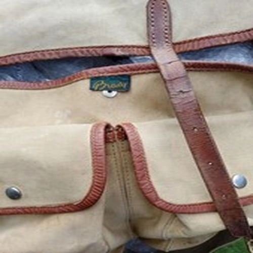 Vintage Brady Canvas Fishing Bag.
