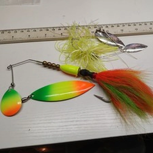 2 ×OLD SCHOOL SPINNERBAITS-PIKE,BASS  FISHING  LURES