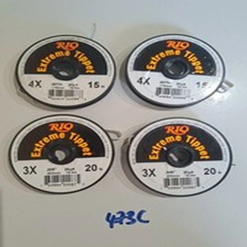 Rio Extreme Tippet 3X 20lb x2 / 4X 15lb x2 Black .008" / 0.203mm Zero Stretch