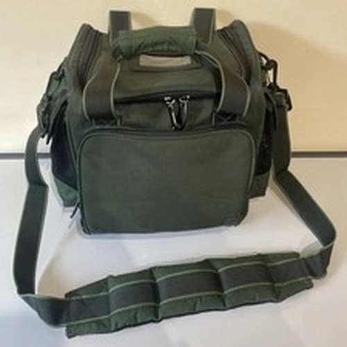 Fishing Bag Green Lure Bag Fly Fishing Coarse Fishing + Padded Shoulder Strap