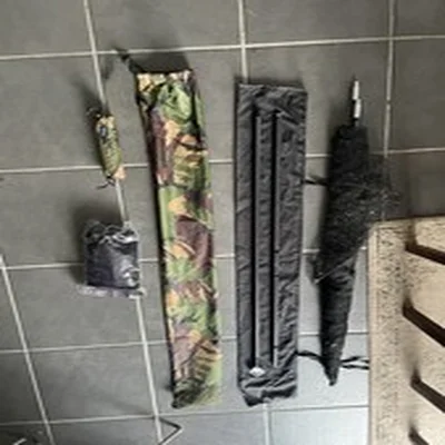 AQUA ATOM 42" LANDING NET + FLOAT & BAG + Spare Net RRP £240 -CARP SET UP 2 PC