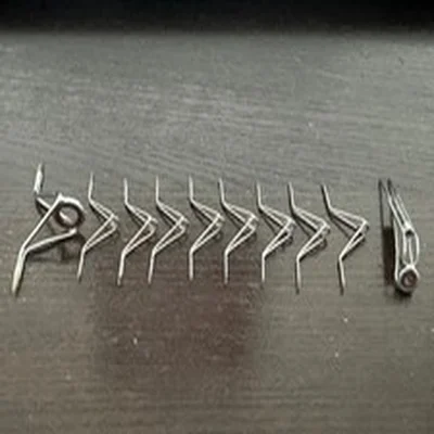 Set of 10 Vintage Rod Rings with amber agate lined butt & tip for old cane rods