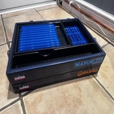 Matchbox Pyramid Seatbox Fibreglass Tackle Trays + Pole Float Winders