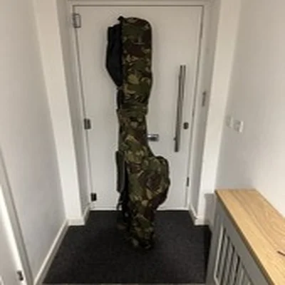 Carp Coarse Fishing Tackle Tracker NXG Camo, 12ft, 3-Rod Sleeve, Holdall/Bag