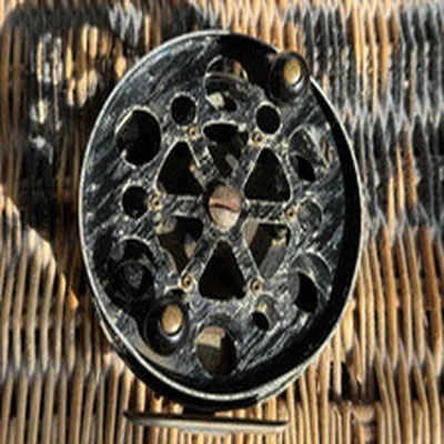 Allcocks "Black Knight" 4.5 inch Alloy Centrepin Reel, Made in England, 1950's