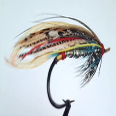 Vintage Gut Eye Salmon Fly "Silver Doctor"  Excellent Condition Size 2/0
