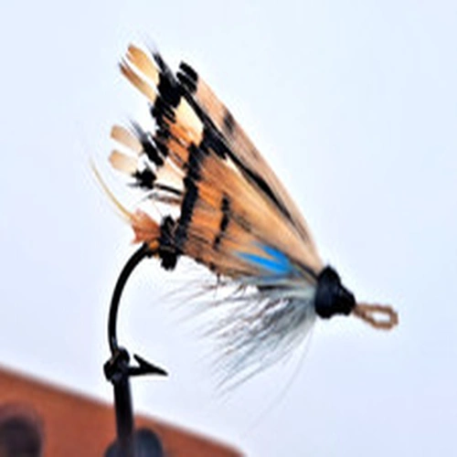 Gut Eye Salmon Fly "Black Ranger" Size 1 - Good Condition