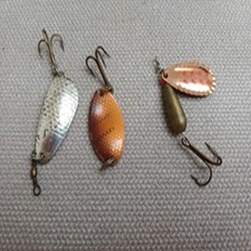 3 VINTAGE ABU SWEDEN ‘MINI’ FISHING LURES