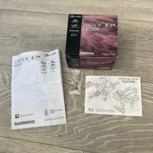 Shimano Stradic C14 2500F Reel Box Only NO REEL  with Instruction Guide 