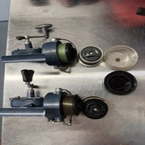 2 Vintage Mitchell Match Reels. Including 2 Spare Spools. Both Working