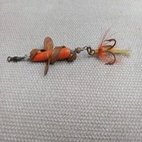 HARDER TO FIND, VINTAGE ABU SVANGSTA VIRELIN WHIRLER STAMPED LURE