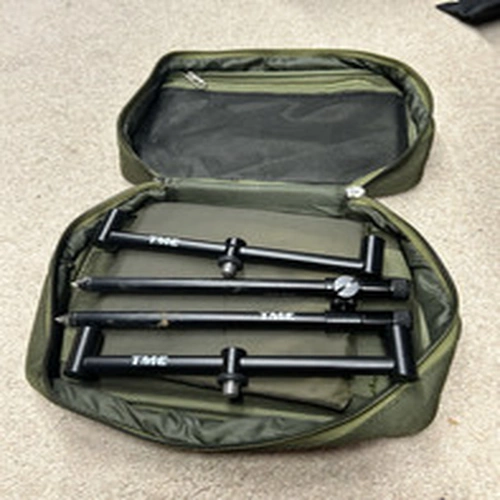 TMC Adjustable 2 Rod Buzz Bars with Banksticks & Green Carry Case