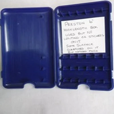 1 x preston 6" hook length box