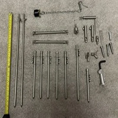 Stainless Steel Bank Sticks Rod + Tri Pod adaptors stabilisers rest buzz bar 