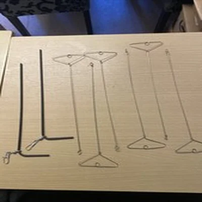 Fishing Booms x 6 10”Stainless Steel 2 x 9” Plastic Booms Fishing Tackle