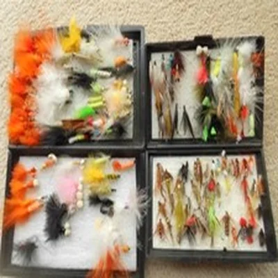 Two Boxes of Vintage Fishing Flies. Trout / Salmon. (100+). Mixed.