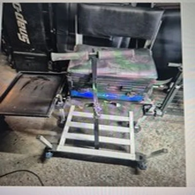 Advanti Fishing Tackle Box, Seat, footrest, Tackle Shelf, Wheels, Handles 