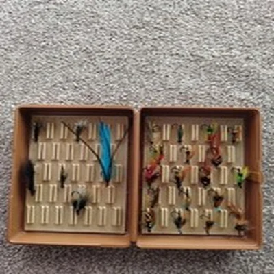 Salmon and Sea Trout Flies with Fly Box in Great Condition
