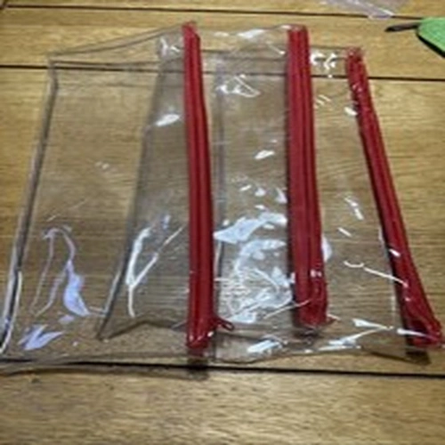 Plastic Wallets Fishing Bags Pencil Cases X 3