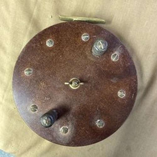 Large Tufnell Centre Pin Fishing Reel 8” Dia.