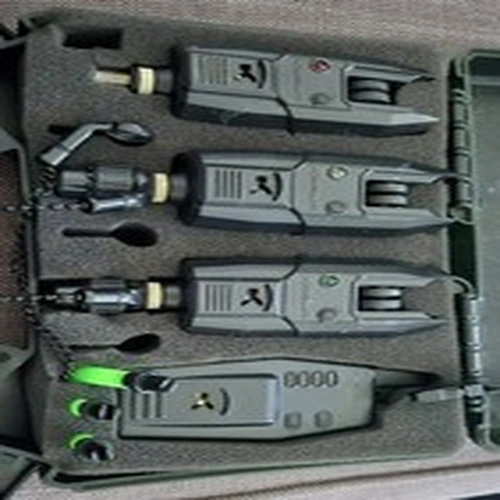 Korum KBI Bite Alarms with Receiver Protective Case And 2 Fox Bobbings