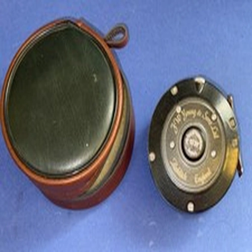VINTAGE J W YOUNG FLY REEL 1530. WITH REEL CASE