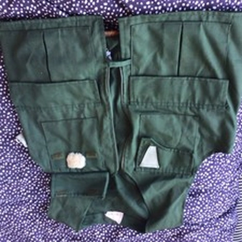 Bob Church Material Fly Fishing Vest Multi-Pocket  Used Size Large