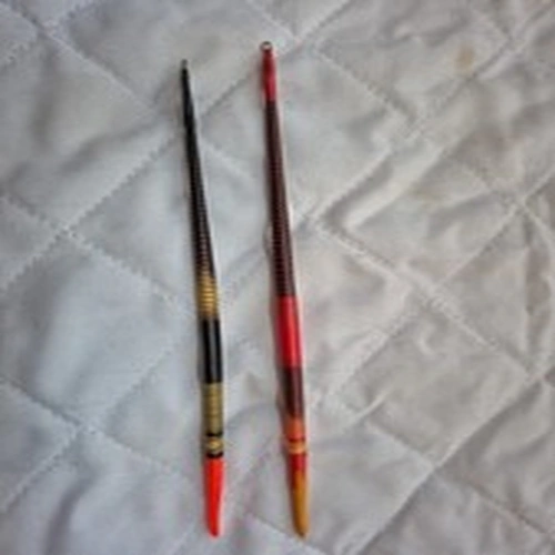 2 Vintage Style Whipped Quill Fishing Floats  8" And 7.75"