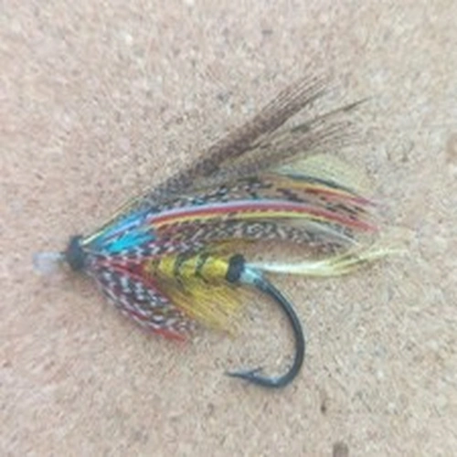 VINTAGE GUT EYED SALMON FLY, A 'CHILDERS'  SIZE 1 1/2