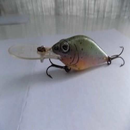 VINTAGE NATURAL IKE CRANKBAIT FISHING LURE 3.5 inch (9 CM)