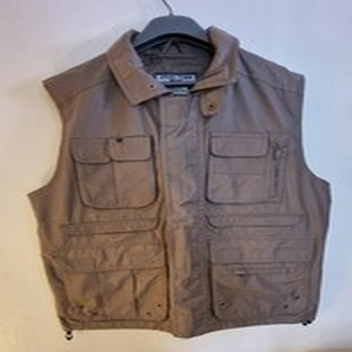Dress Town York Waistcoat Size XL Chest 48" Grey Lined Showerproof Fishing Gilet