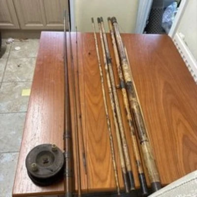 Vintage Fish Rods. Fishing Equipment. Job Lot. 2 Styles of Rods