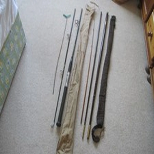 Vintage Antique Fishing Rods - river and sea rods