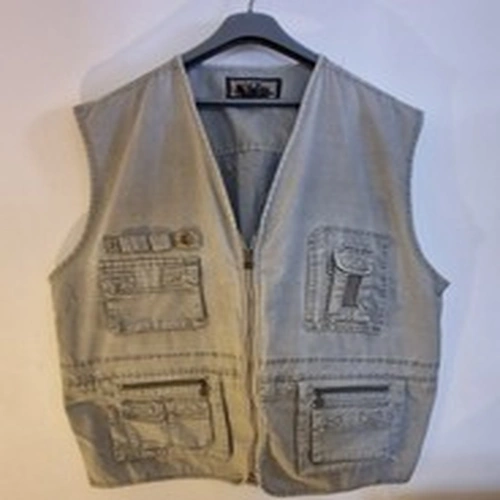 VT Class Waistcoat Size 2XL Chest 54" Grey Fishing Hunting Multi-pockets Vest