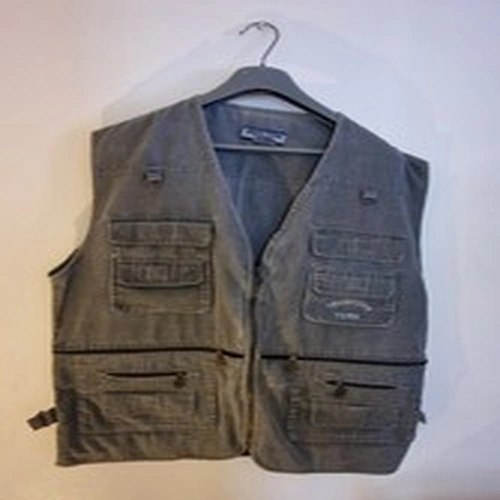 Dress Town York Waistcoat Size 3XL Grey Fishing Hunting Multipockets Zip Up Vest