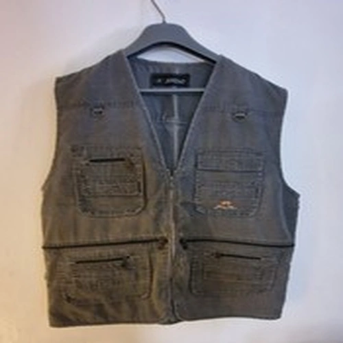 Jintao Waistcoat Size Large Chest 46" Grey Multi Pockets Fishing Utility Gilet