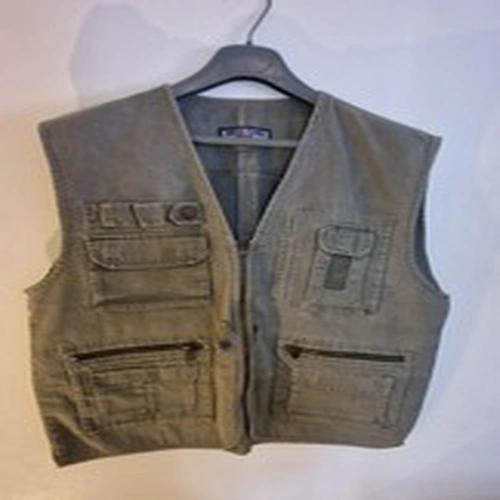 Dress Town York Waistcoat Size XL Chest 46" Green Fishing Hunting Multi-pockets