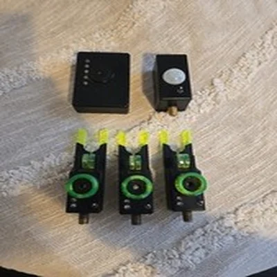 x 3 Steve Neville Alarms And Receiver & Security Eye, Carp Fishing Bite Alarms