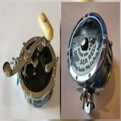 MINT vintage working Penn USA Model No.49 Deep Sea fishing reel chrome/bakelite