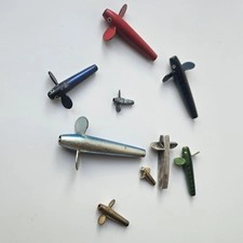 Job Lot Vintage Metal Minnor Spinner Fishing Lures inc. Hatton Of Hereford