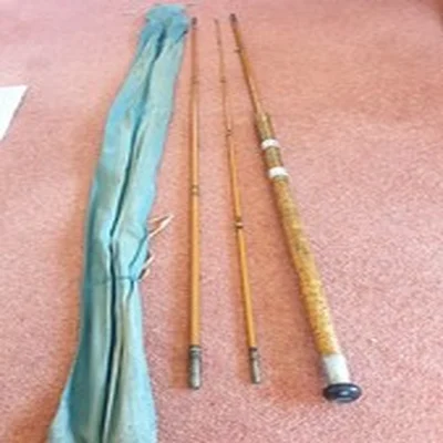 VINTAGE MARTIN JAMES  "HASMILL" CANE AVON ROD IN CLOTH BAG VERY CLEAN #RARE#