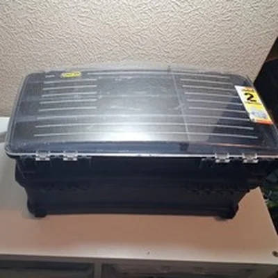 Baitbox branded Tackle Box. Pike, Sea Etc. Big and strong. 48 x 24 x 27 cm.
