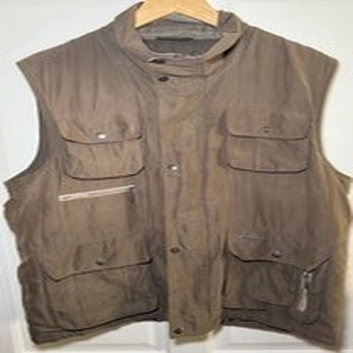 Champion Fishing Utility Vest Jacket Gilet Army Green Multi Pocket Mens Large L