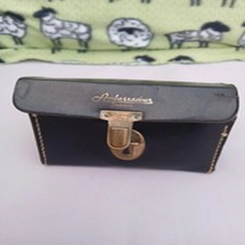 Black Leather Ambassadeur Reel Case. Sweden
