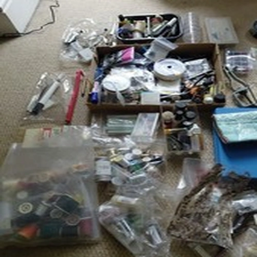 Job Lot Of Fly Tying Tools,hooks And Materials