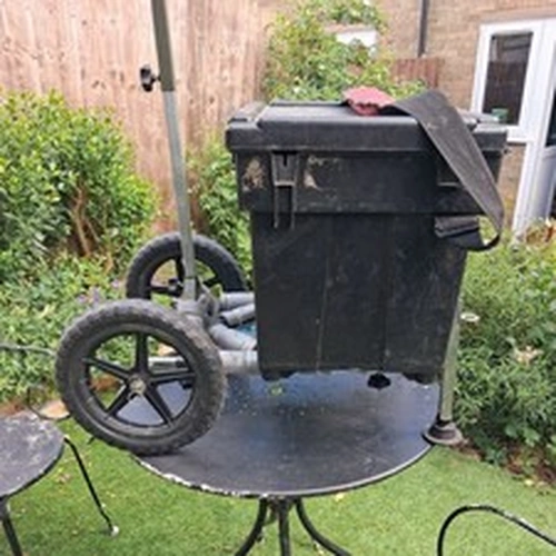 Fishing Trolley, Small and Lightweight great for narrow pathways.